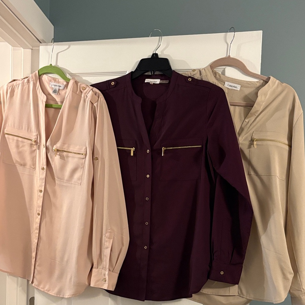 Calvin Klein Womens Blouse Bundle